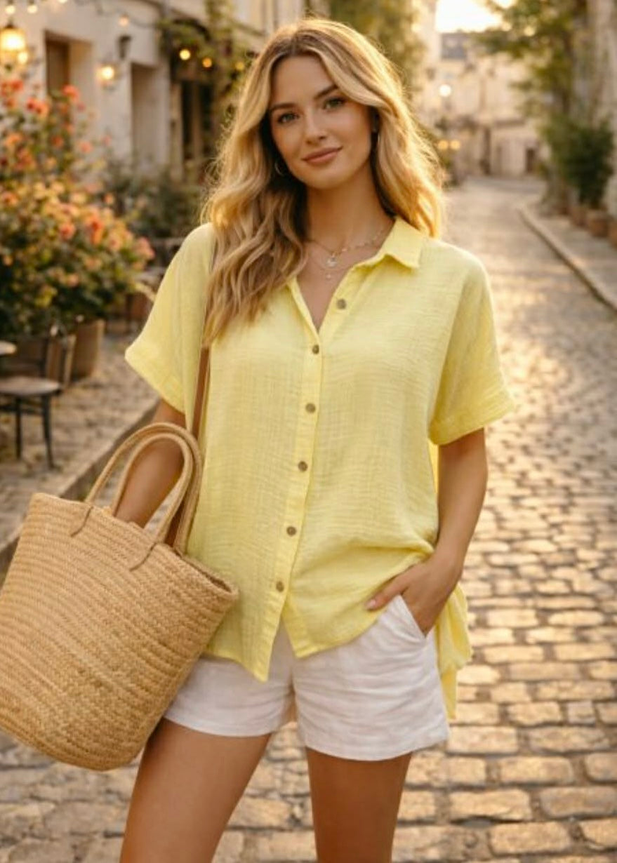 Chemise gaze de coton