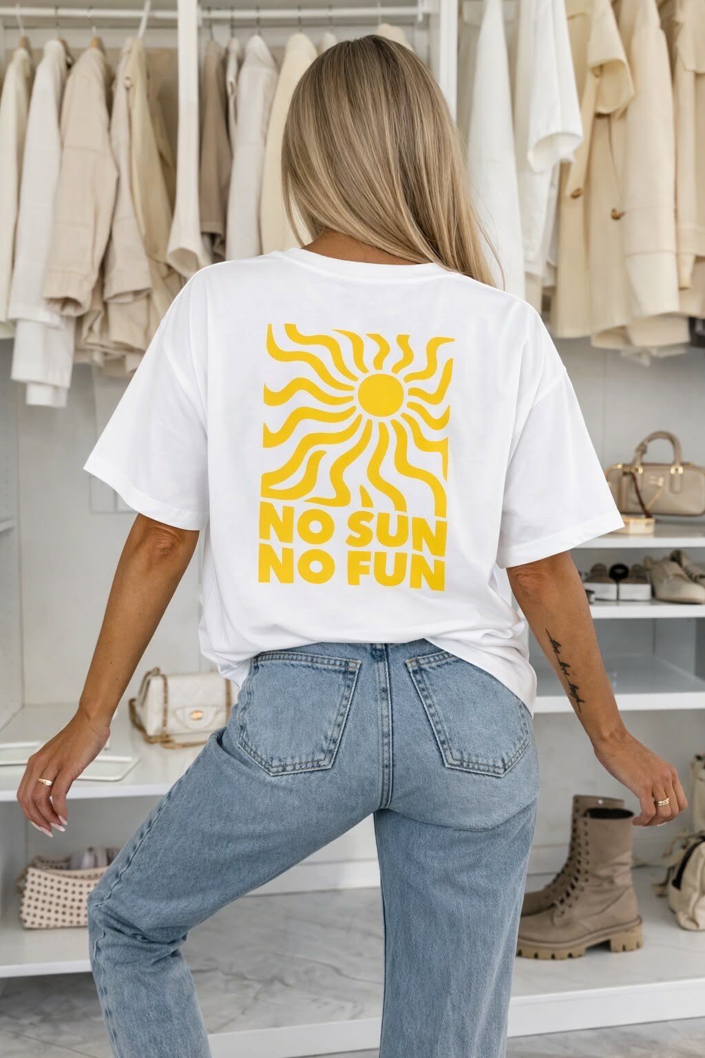 T-shirt no sun , no fun