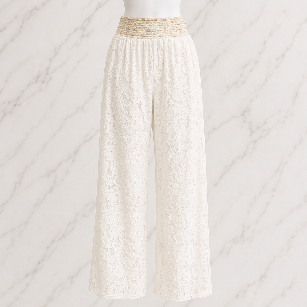 Pantalon dentelle